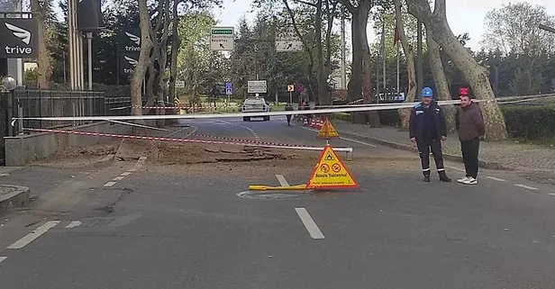 Sarıyer'de yol çöktü! Ölü ya da yaralı var mı? Eski Büyükdere Caddesi trafiğe kapatıldı