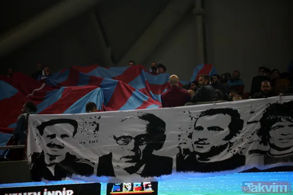 Lider Trabzon'a taraftarından tam destek! Trabzonspor - Gaziantep FK maçından renkli görüntüler... - 11