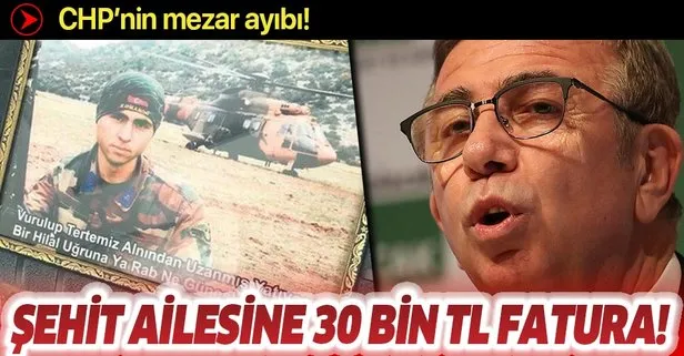 CHP’li Ankara Büyükşehir Belediyesi’nden şehit ailesine mezar ayıbı! 30 bin lira istediler