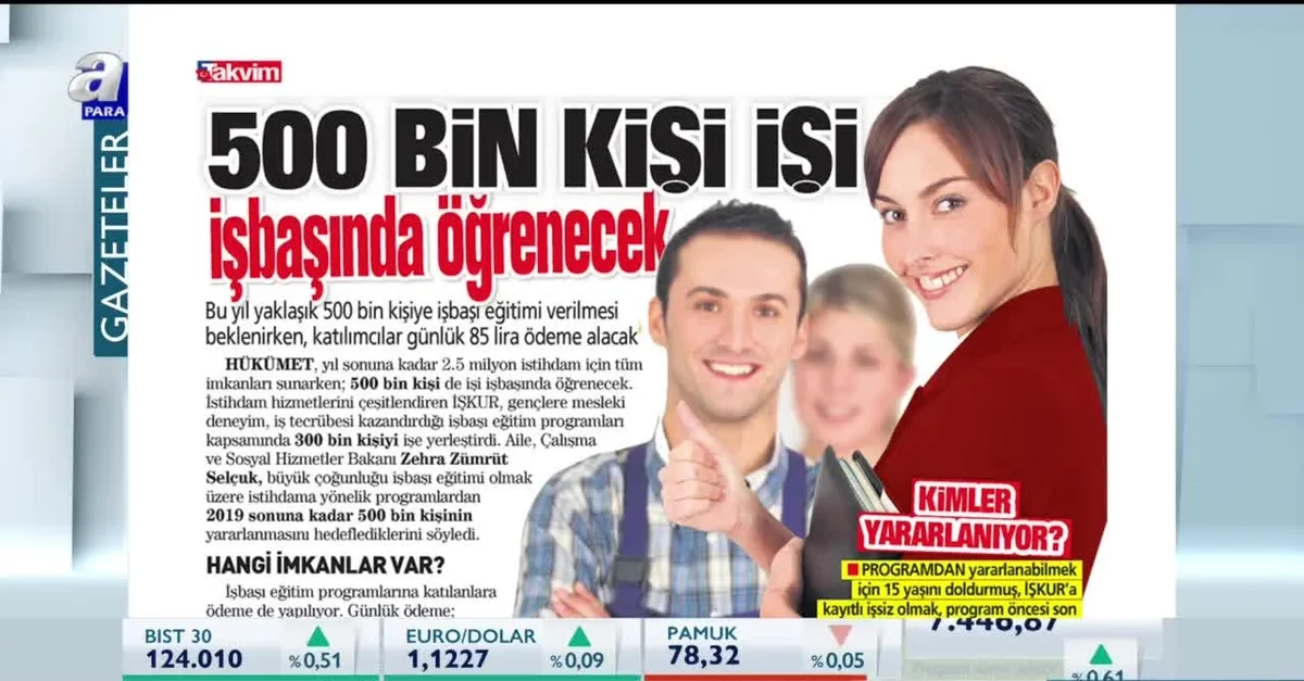 500 bin kişi işi işbaşında öğrenecek