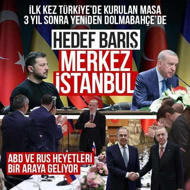 Başkan Erdoğanın çağrısı sonrası masa yeniden Türkiyede kuruluyor: ABD ve Rus heyetleri İstanbulda bir araya gelecek