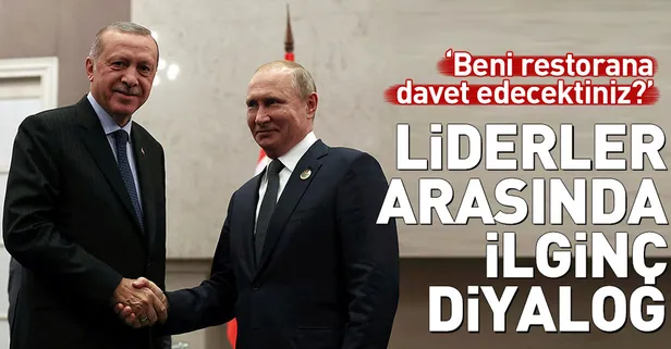 Erdoğan ve Putin arasında ilginç diyalog
