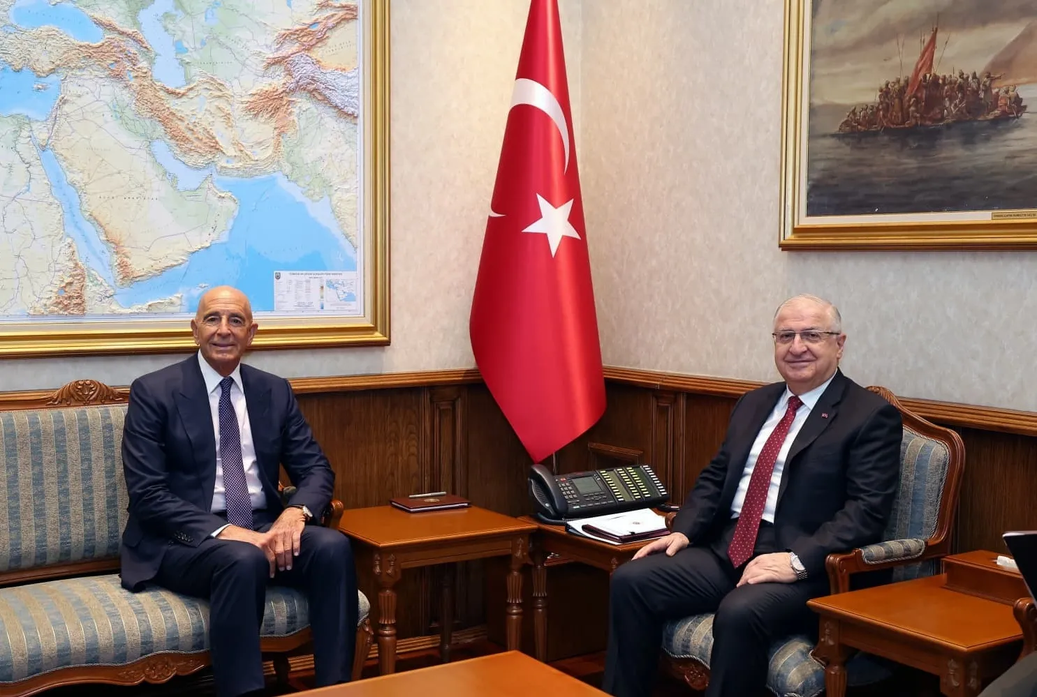 Güler Tom Barrack’ı kabul etti