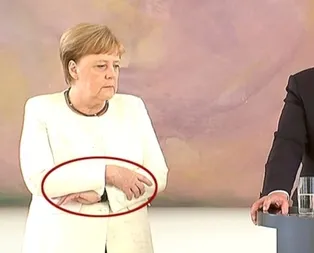 Almanya Başbakanı Merkel yine titreme nöbeti geçirdi