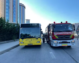 Kadıköy’de İETT otobüsünde yangın çıktı