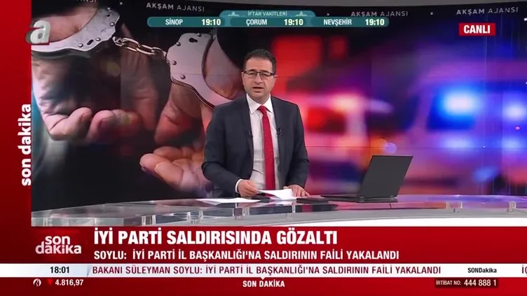SON DAKİKA HABER: İYİ Parti saldırısı faili yakalandı! | VİDEO