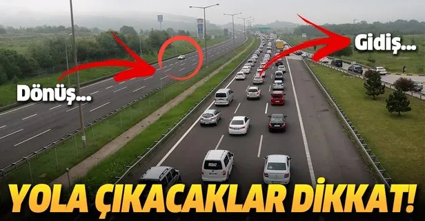 Son dakika: Anadolu Otoyolu’nda bayram trafiği | 2 Haziran yol durumu