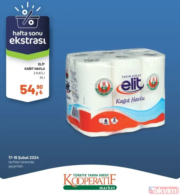 Tarım Kredi KATALOĞU 19-23 Şubat 2024 FİYAT LİSTESİ! Kooperatif market 32 üründe fiyatları indirdi! 2 katlı 6'lı kağıt havlu 54.90 TL... - 20
