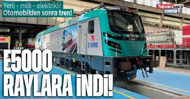 Başkan Erdoğan talimatı verdi ilk yerli ve milli elektrikli anahat lokomotifi E5000 raylara indi!