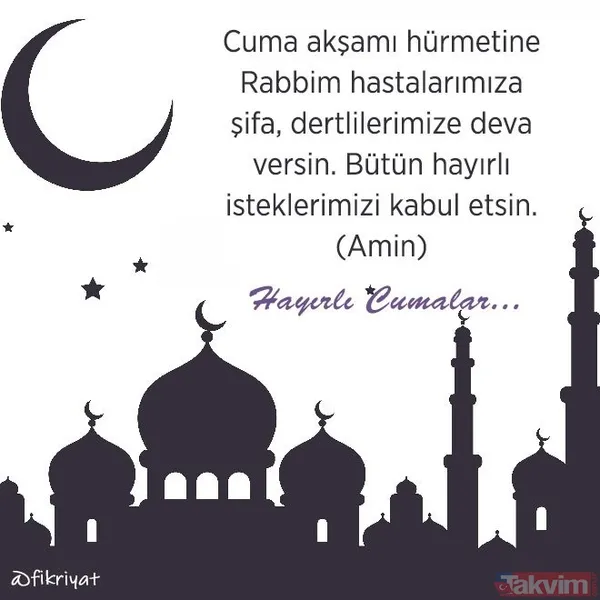 Resimli cuma mesajları 2020! En güzel, ayetli, kısa, uzun, resimsiz ve resimli mesajlarıyla hayırlı cumalar - 25