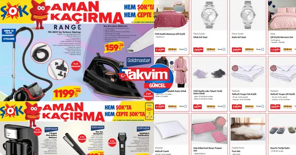 BİM ve ŞOK hafta sonu aktüel ürünler kataloğu yayında! 25 TL üzeri alışverişte 19 TL'ye düşüyor! Gıda ve teknolojik ürünlerde indirim başladı