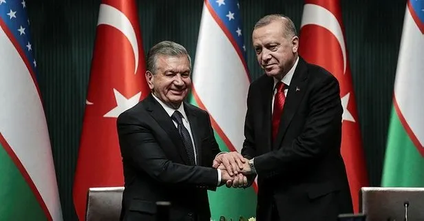 Başkan'dan Mirziyoyev onuruna yemek