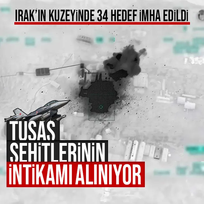 MSB duyurdu: Irakın kuzeyine yeni hava harekatı! 34 terör örgütü PKK hedefi imha edildi