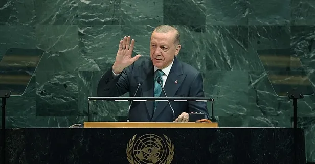 Dünya lideri Filistin için kürsüde! Başkan Erdoğan BM’de dakikalarca alkışlandı