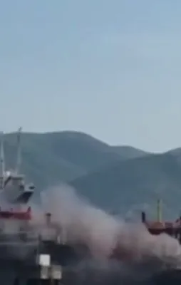 LPG yüklü tankerde yangın