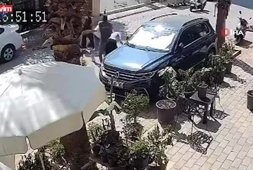 Alanya’da esnaf kavgası kamerada