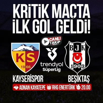 Kayserispor - Beşiktaş | CANLI
