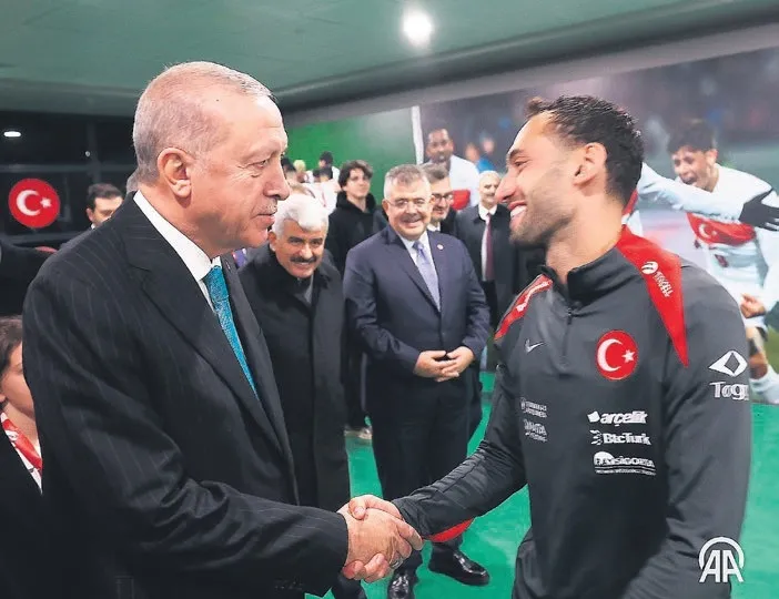 Erdoğan’dan millilere tebrik