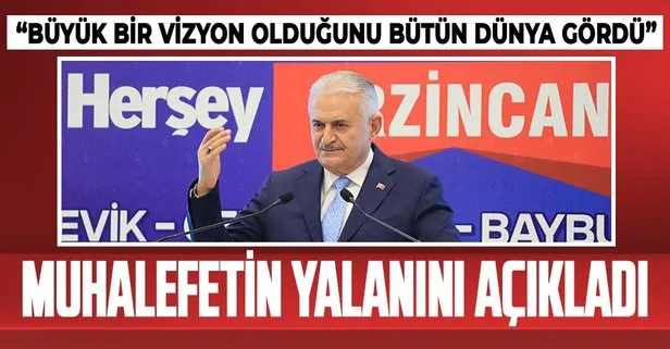 Binali Yıldırım muhalefetin yalanını yüzüne vurdu