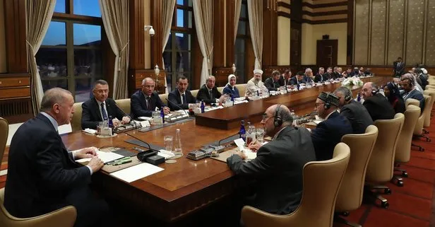 Erdoğan, Müslüman kanaat önderlerini kabul etti