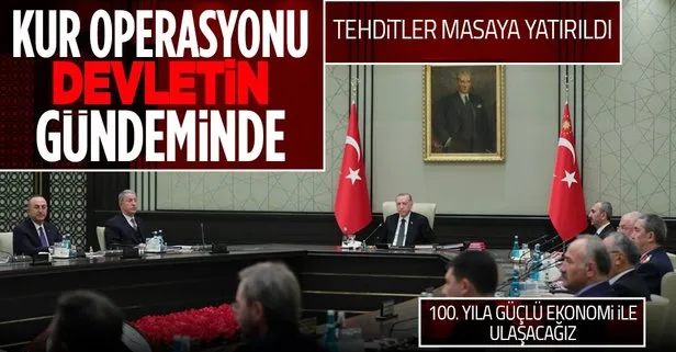 Başkan Recep Tayyip Erdoğan liderliğindeki Milli Güvenlik Kurulu sona erdi! Ekonomi vurgusu...