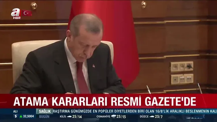 Atama kararları Resmi Gazete’de