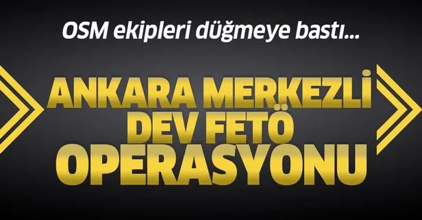 Son dakika: Ankara’da flaş FETÖ operasyonu! Emniyetten ihraç edilen 40 eski polis gözaltında