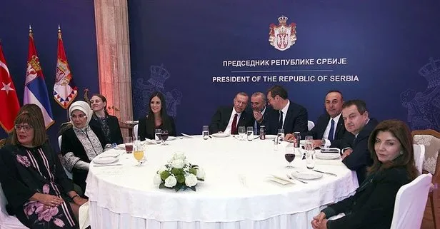 Sırbistan’da Başkan Erdoğan onuruna yemek