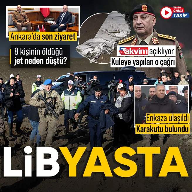 CANLI ANLATIM | Ankarada düşen Libya uçağındaki karakutu bulundu!