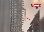 İzmir Bornova'daki otel inşaatında vinç devrildi! Ölü ve yaralılar var