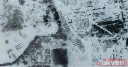 Rusya’nın Ukrayna sınırına yığdığı askeri birlikler uydudan görüntülendi