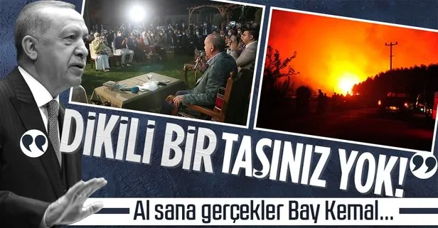 Başkan Recep Tayyip Erdoğan’dan CHP lideri Kılıçdaroğlu’na sert sözler! ’Dikili bir ağacınız yok’