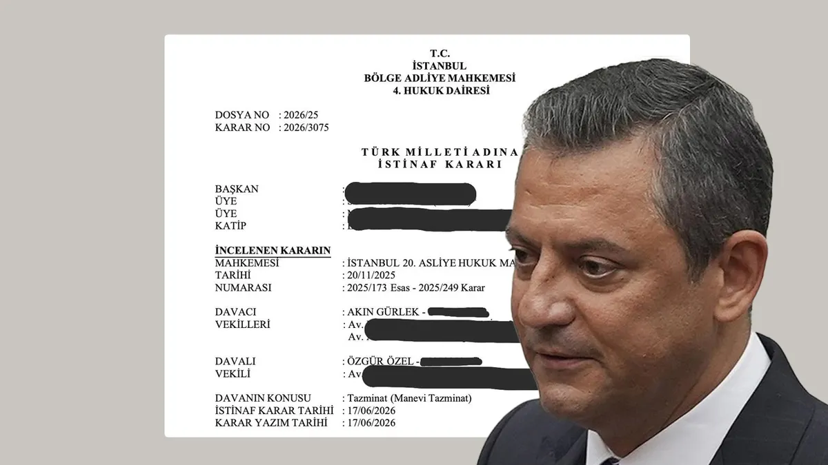 İstinaf kararıyla kesinleşti: Özgür Özel 150 bin TL manevi tazminat ödeyecek, tutar Türk Kızılay’a bağışlanacak