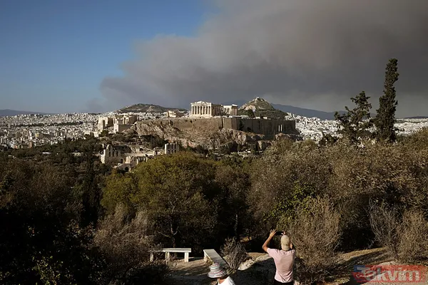 Yunanistan alevlere teslim oldu! O güne kadar kırmızı alarm! | Türkiye'den Yunanistan'a yardım eli - 36