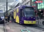 Kabataş’ta tramvay kazası: 4 yaralı