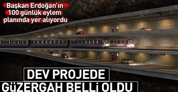 İstanbul’un iki yakasını birleştirecek üç katlı tünel geliyor! İşte güzergahı
