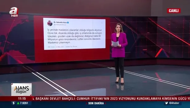 Bakan Koca'dan iş yerleri için maske uyarısı! 83 milyonun gözü önündesiniz