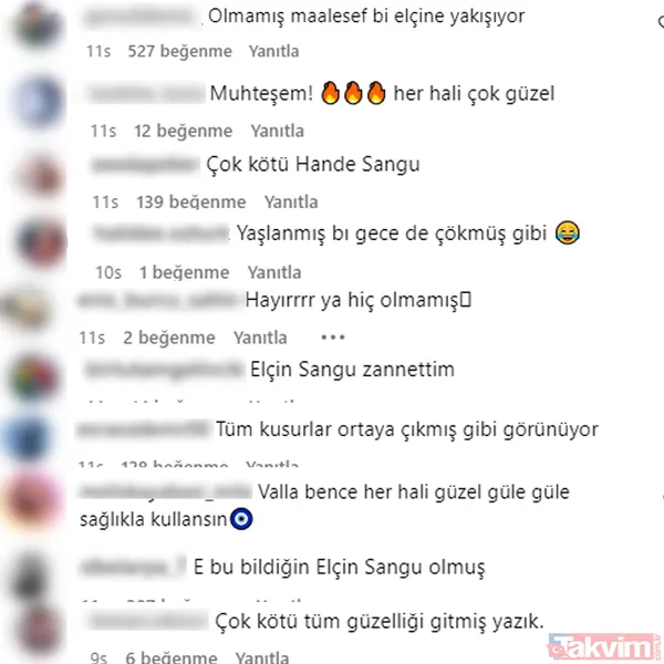 Hande Erçel’in görenleri şaşkına çeviren yeni imajı Elçin Sangu’ya benzetildi! Sosyal medya ikiye bölündü: Yaşlanmış bir gecede çökmüş - 4