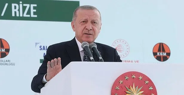 Başkan Erdoğan, Rize’nin 70 yıldır hayali olan Salarha Tüneli’ni açtı