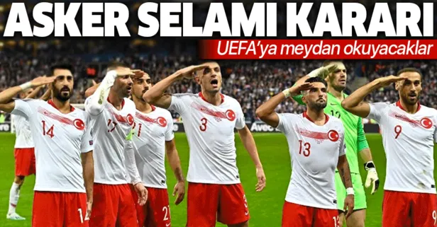 Milli Takım’da asker selamı kararı! UEFA’ya meydan okuyacaklar