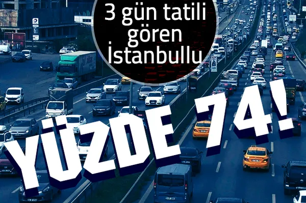Yola çıkacaklar bir kez daha düşünsün! İstanbul'da trafik yoğunluğu yüzde 74!-1