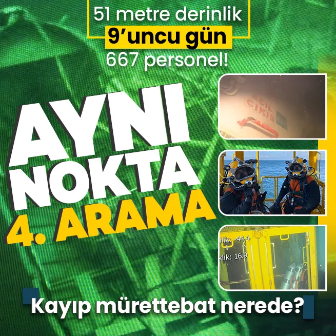 SON DURUM | Marmarada batan Batuhan A gemisin mürettebatını arama çalışmalarında 9uncu gün! Gözden kaçma ihtimaline karşı 4üncü kez aranacak