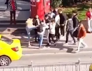 Taksim’de yaşanan kavgalar kamerada