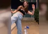 Derya Uluğ bottlecapchallenge akımına uydu! (Video)