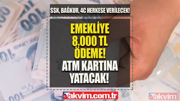 ATM kartınıza maksimum 5 dakikada yatacak! Emekliye 8.000 TL ödeme! Aylık net geliri 3.500 TL ve üzeri olan SSK, Bağkur, 4C'lilere 40 yılda 1 gelir dedirten fırsat! - 1