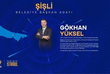 Gökhan Yüksel kimdir, kaç yaşında, nereli? İstanbul Şişli Belediyesi AK Parti, MHP, CHP ve İYİ Parti başkan adayları kim oldu?