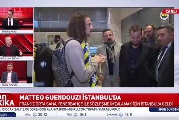 Guendouzi Fenerbahçe için İstanbul'da! (VİDEO)
