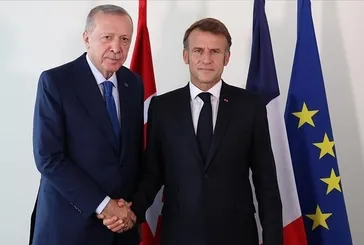 Başkan Erdoğan Fransa Cumhurbaşkanı Macron’la görüştü! Neler konuşuldu?