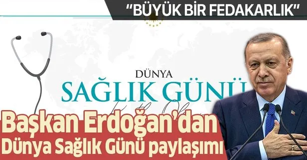 Başkan'dan Dünya Sağlık Günü paylaşımı