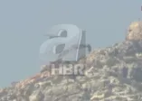 Meis adasında iş makineleri mevzi kazıyor
